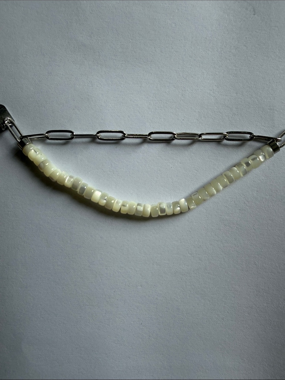 Pura Vida Cream Beaded Chain Hair Accessory